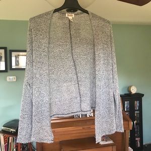 Grey Long Sleeve Cardigan